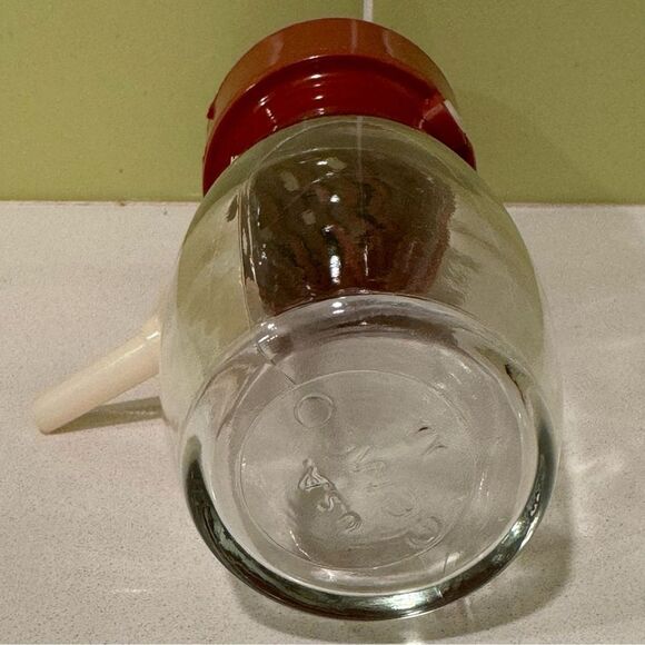 Vintage Gemco Glass Jar Nut Grinder / Chopper — Retro Manual Kitchen Tool - Picture 4 of 4